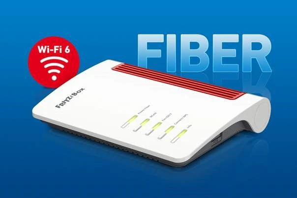 Für alle schnellen Glasfaseranschlüsse: Die neue FRITZ!Box 5530 Fiber.