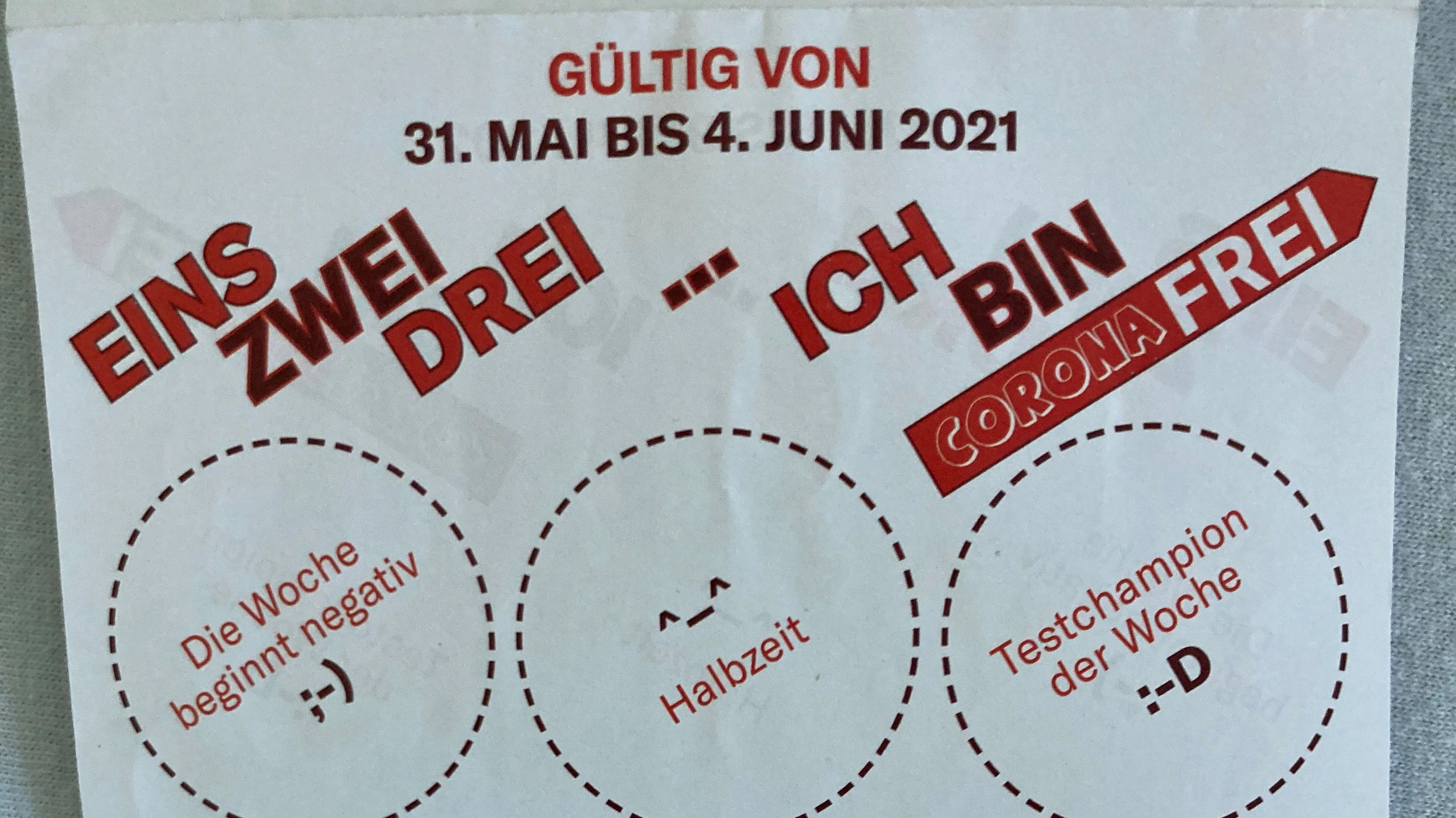 Am Pass selbst steht, dass er nur bis Freitag gültig ist.