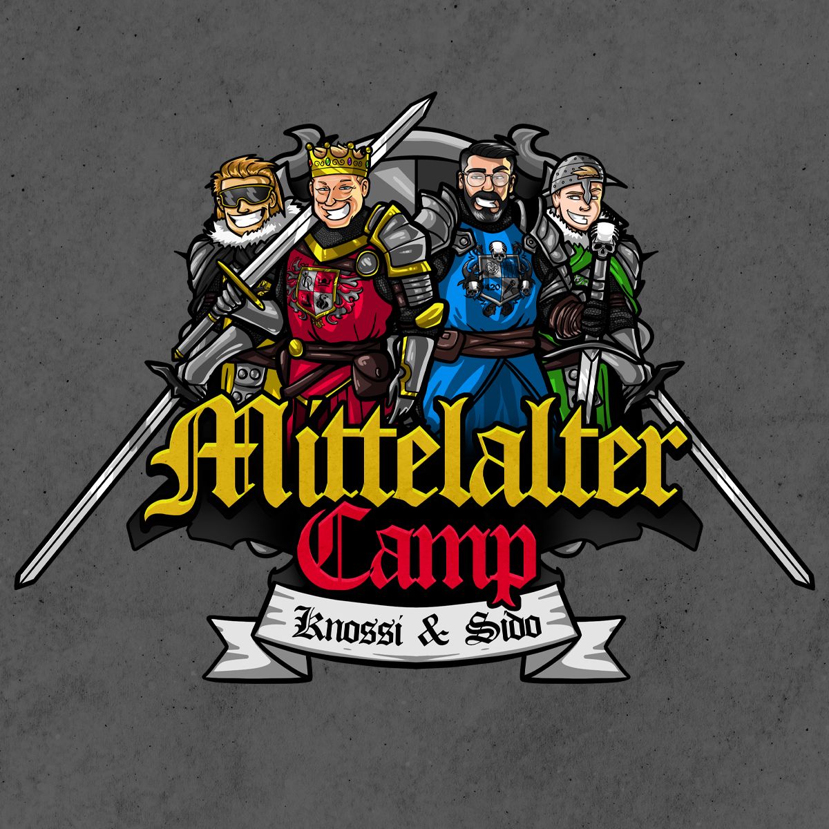 Gaming-Startup OWN3D rüstet das Mittelalter Camp mit Knossi und Rapper Sido mit eigenen Designs auf.