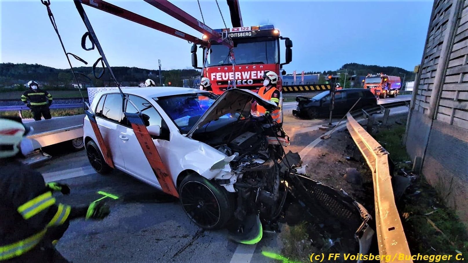 Schwerer Verkehrsunfall im Bezirk Voitsberg