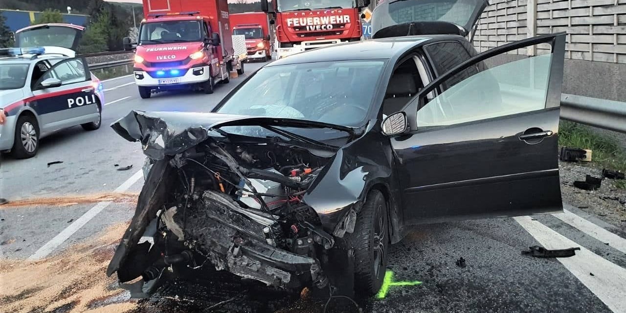 Schwerer Verkehrsunfall im Bezirk Voitsberg