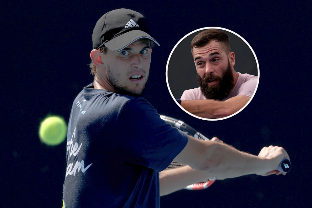 Meinungsverschiedenheiten: Dominic Thiem und Benoit Paire