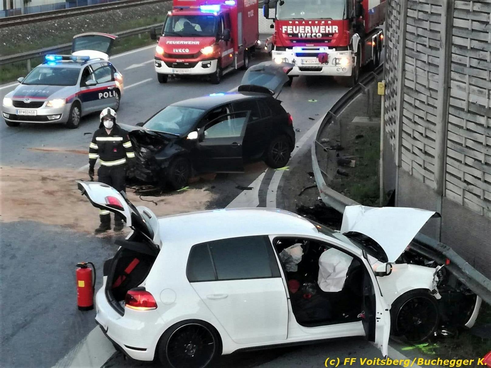 Schwerer Verkehrsunfall im Bezirk Voitsberg