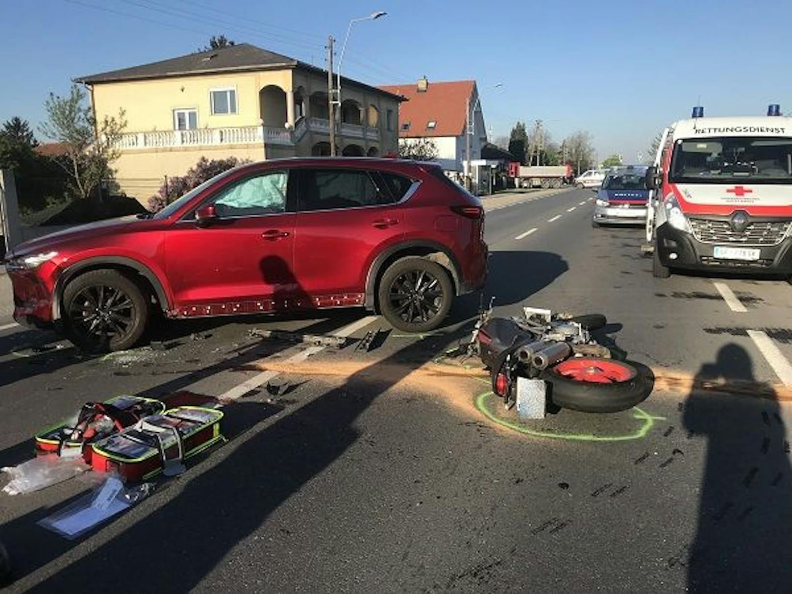 Der Biker-Unfall in Strasshof
