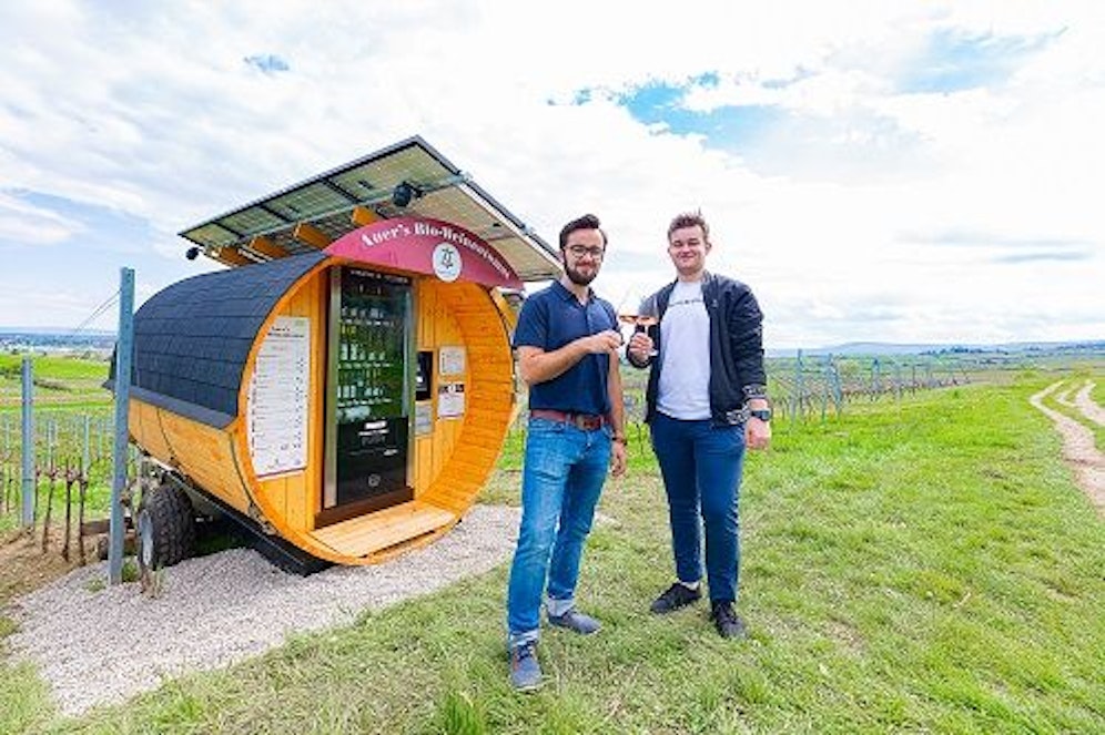Weinautomat in den Pfaffstättner Weingärten