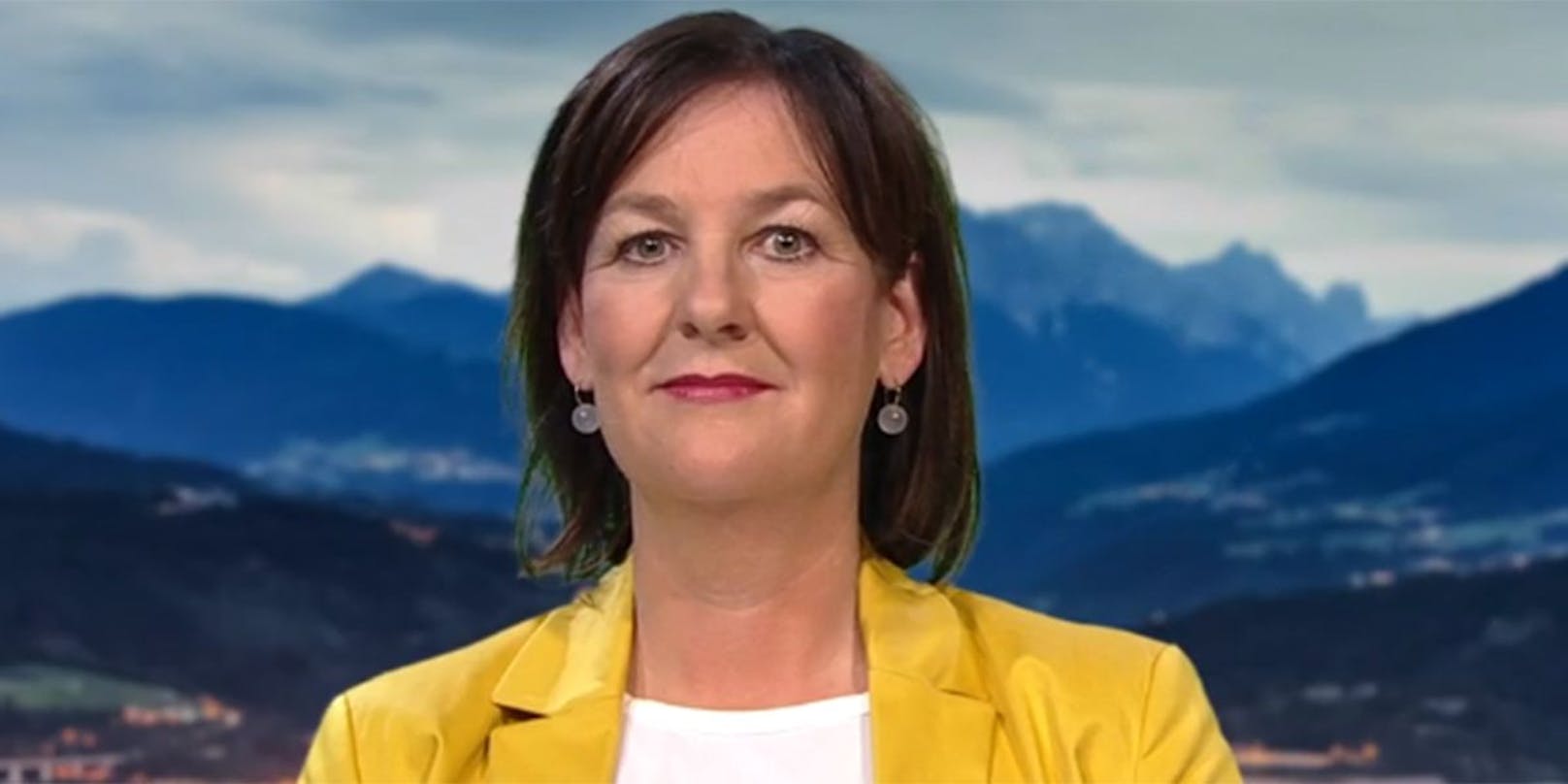 Andrea Haselwanter-Schneider, Abgeordnete zum Tiroler Landtag und Klubobfrau der Liste Fritz in der ORF-"ZiB 2".