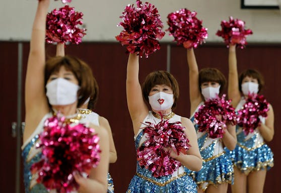Nach einem Jahr Pause wieder im Training: Die Japan Pom Poms.