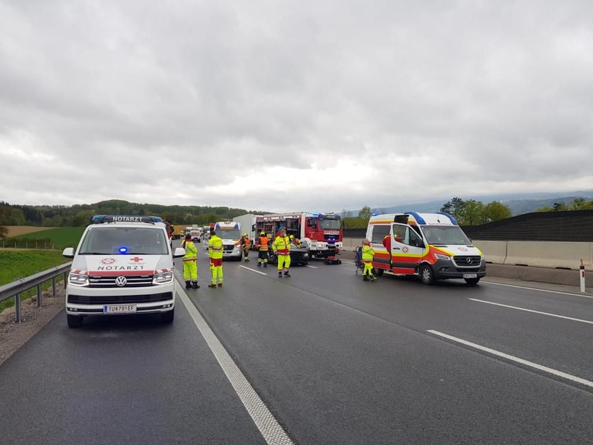 Schwerer Unfall auf der A1
