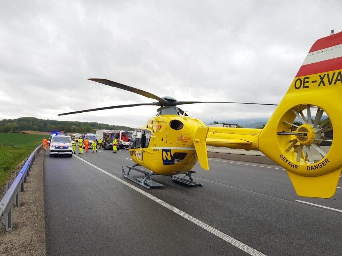 Schwerer Unfall auf der A1