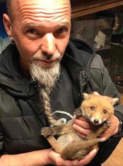 Markus Putzgruber und sein "cooler" Fuchs.