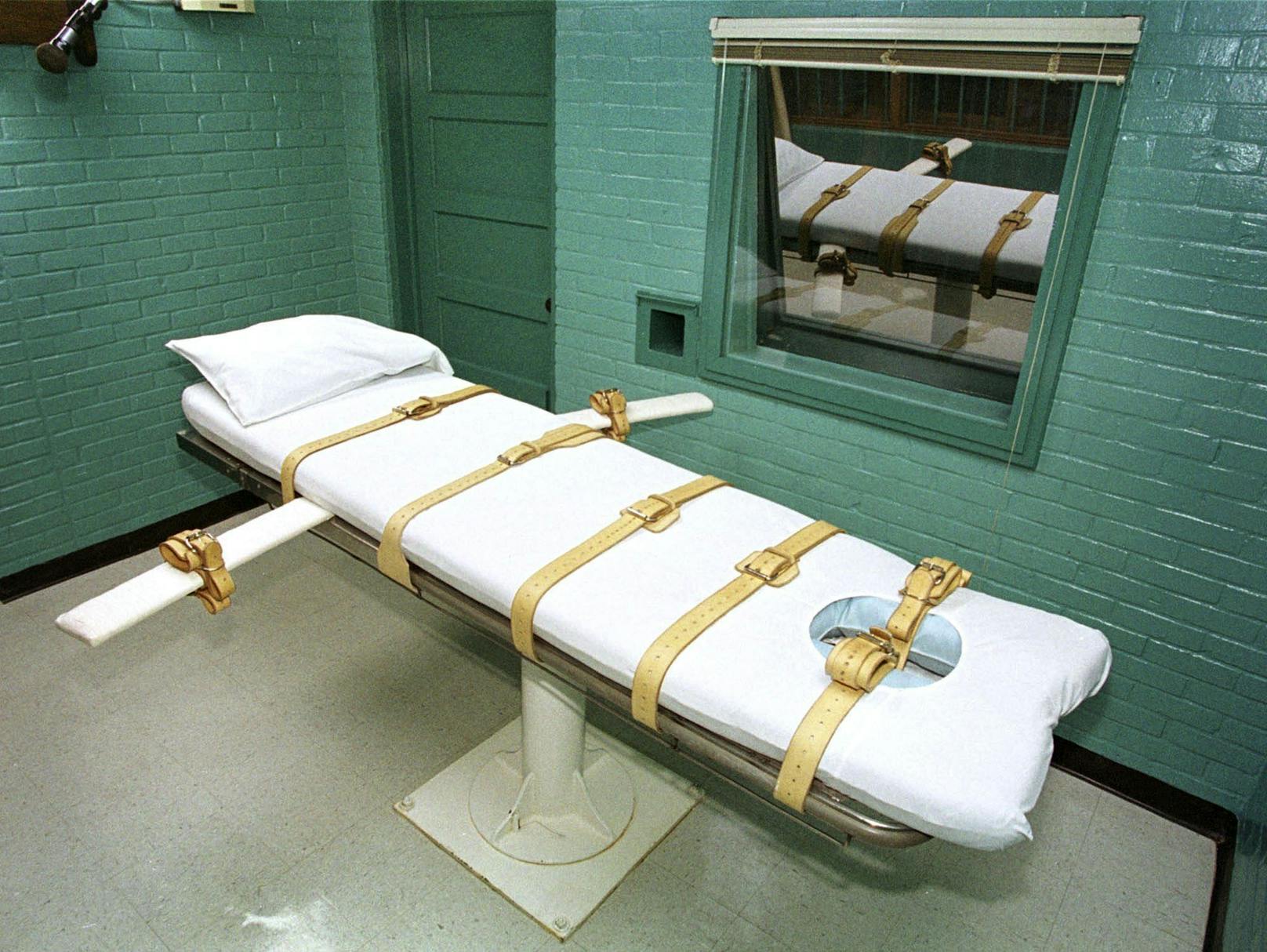 Eine Todeszelle in einem US-Gefängnis, in der Häftlinge mit der Giftspritze hingerichtet werden. (Symbolbild)