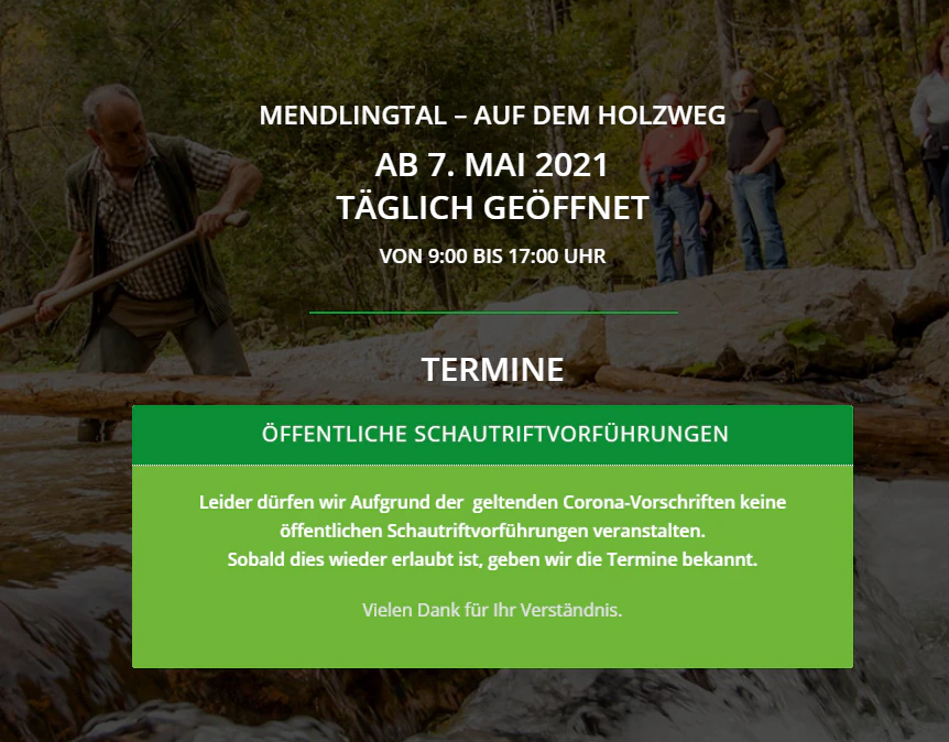 Am 7. Mai geht es los in der Erlebniswelt.