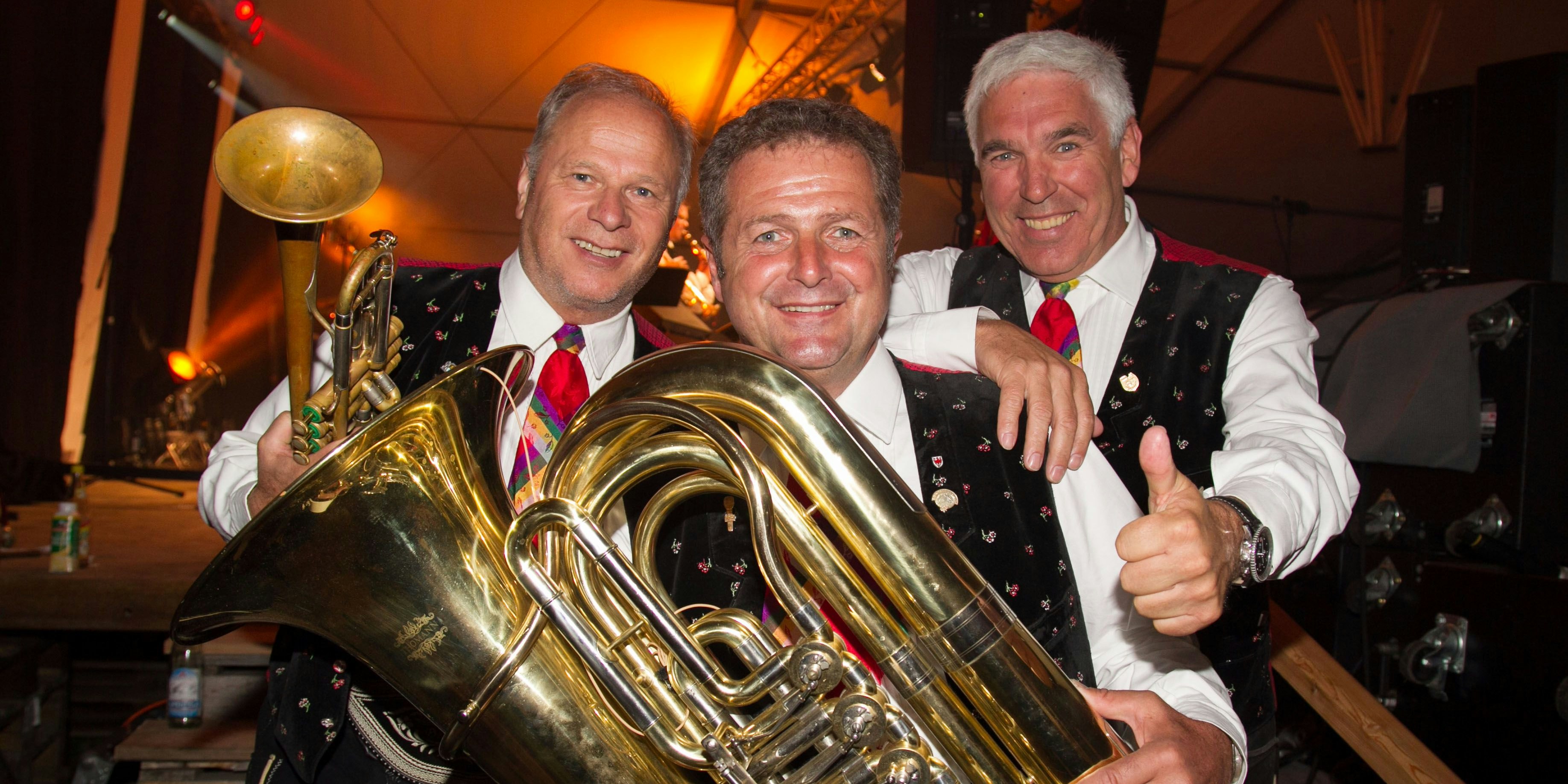 Die "Kastelruther Spatzen" Walter, Albin und Norbert