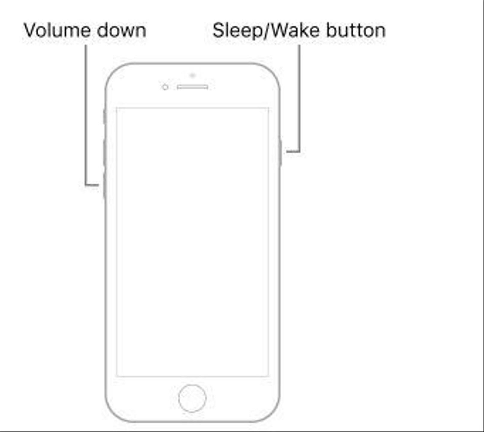 Beim iPhone 7 müssen der Lautstärkeregler und der Power-Button gleichzeitig einige Sekunden lang gehalten werden.