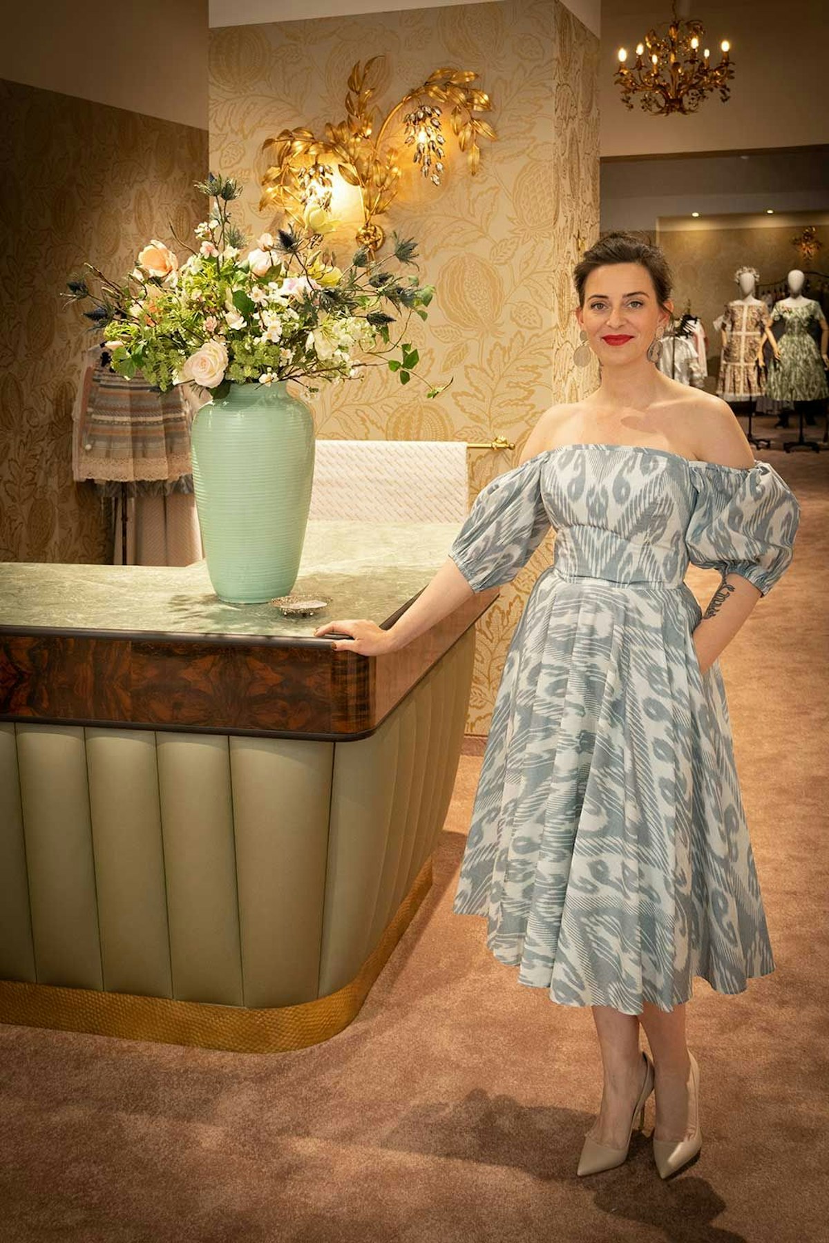 Lena Hoschek hat eine neue Boutique in der Seilergasse 16 eröffnet.