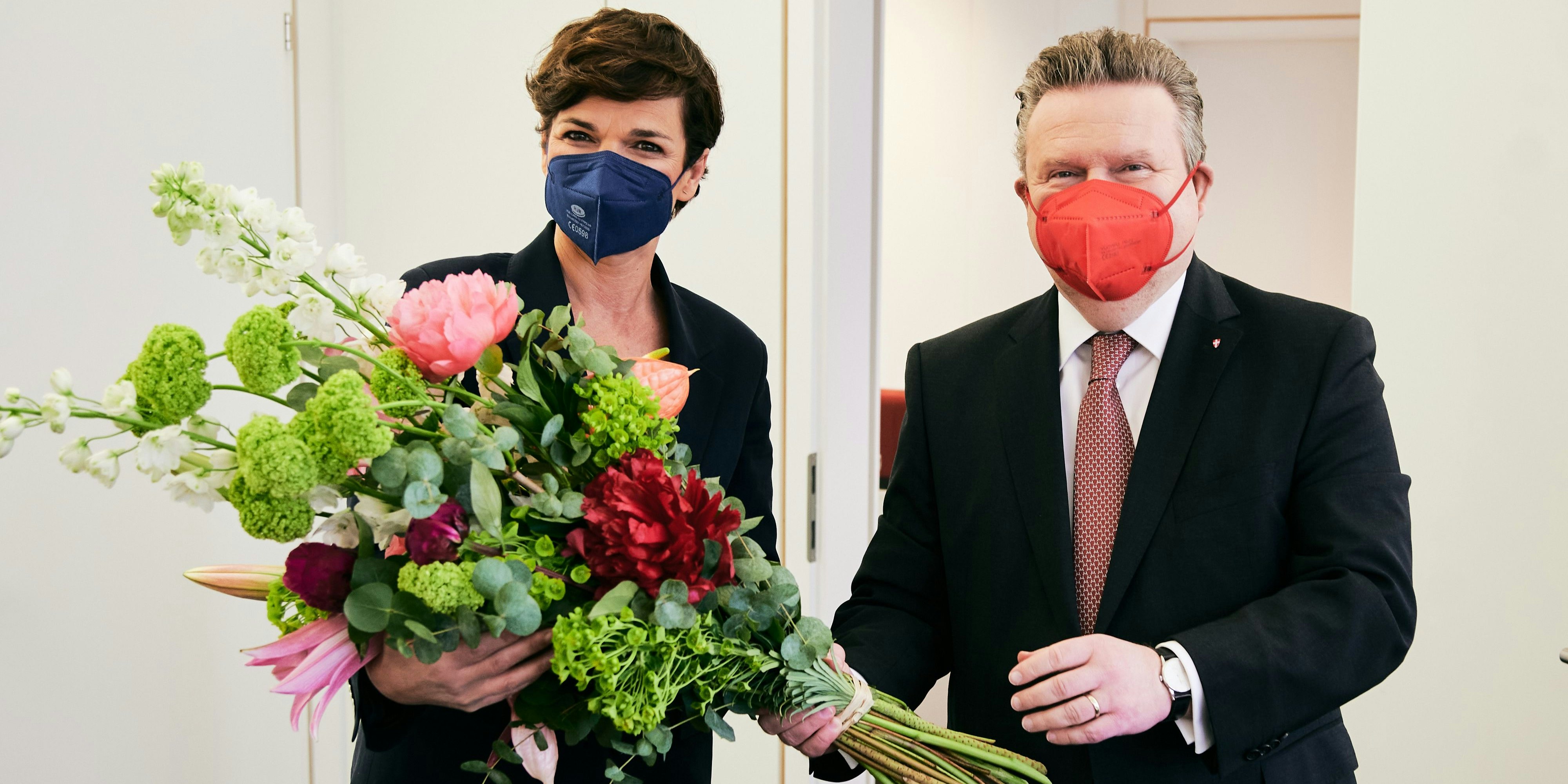 Der Wiener Bürgermeister Michael Ludwig hat es sich heute Vormittag nicht nehmen lassen, der SPÖ-Bundeschefin persönlich zu gratulieren