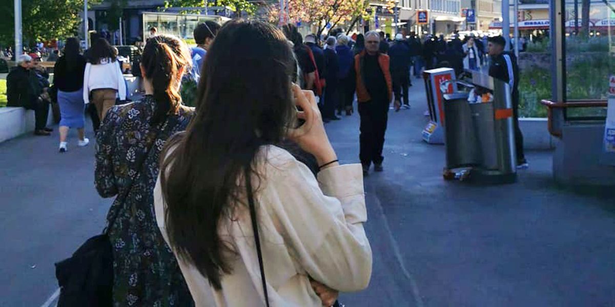 Ansturm auf den Eissalon Tichy in Wien.