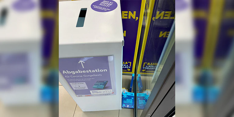 Ärger über diese Gurgeltest-Box in Wien-Penzing