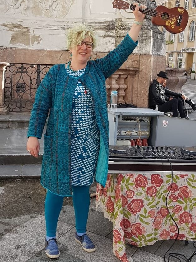 Sabrina Nußbaumer wollte mit ihrem Flashmob ein Zeichen gegen häusliche Gewalt setzen.