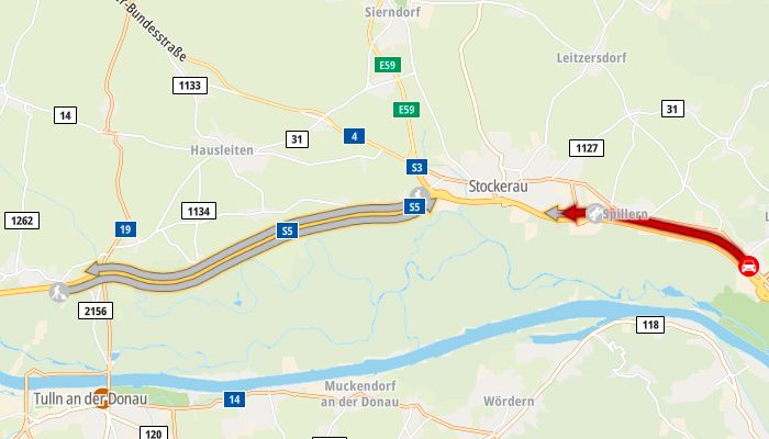 Die aktuelle Staukarte auf der A22