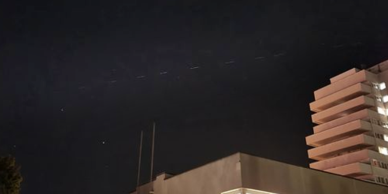 Zahlreiche Wiener beobachteten diese Lichter am Samstag