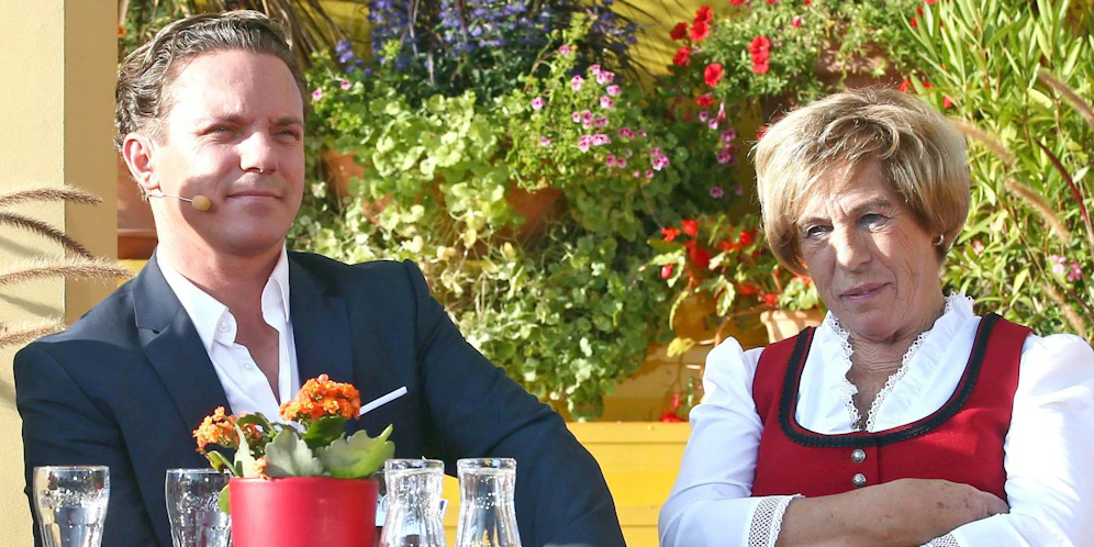 Stefan Mross mit seiner Mutter Stefanie
