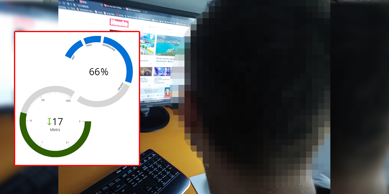 Ein Wiener hat mit seinem schwachen Internet im Homeoffice zu kämpfen.