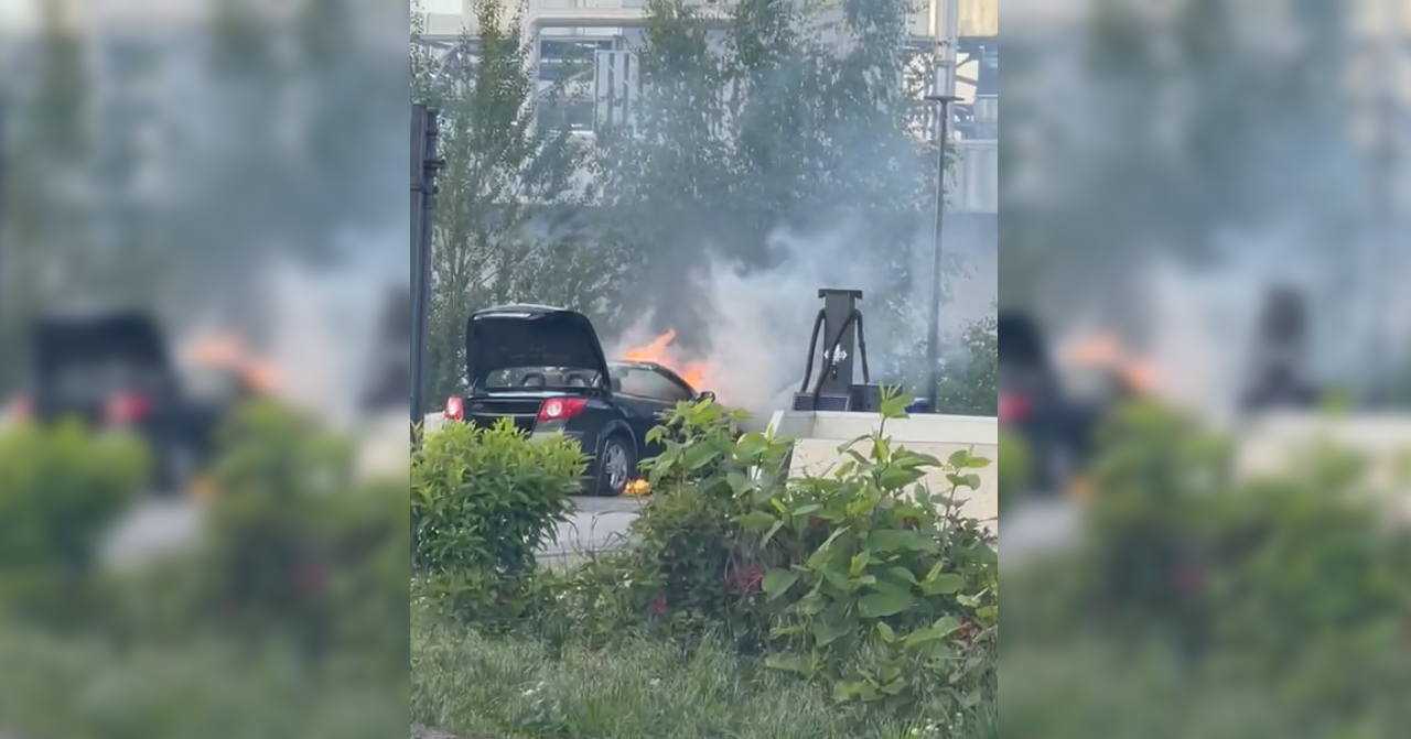 Feuerwehreinsatz bei einer Jet-Tankstelle in Korneuburg