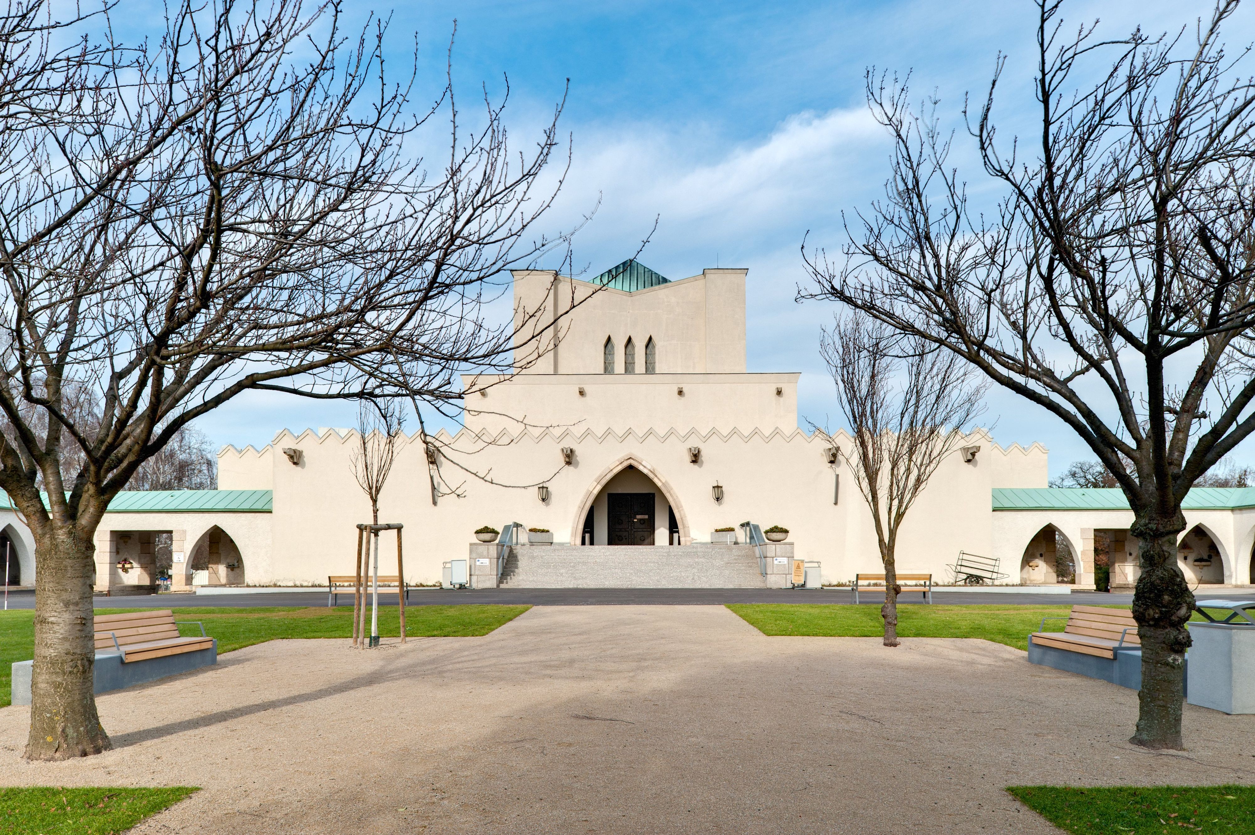 Die Feuerhalle von Clemens Holzmeister aus dem Jahr 1922 soll erweitert werden.