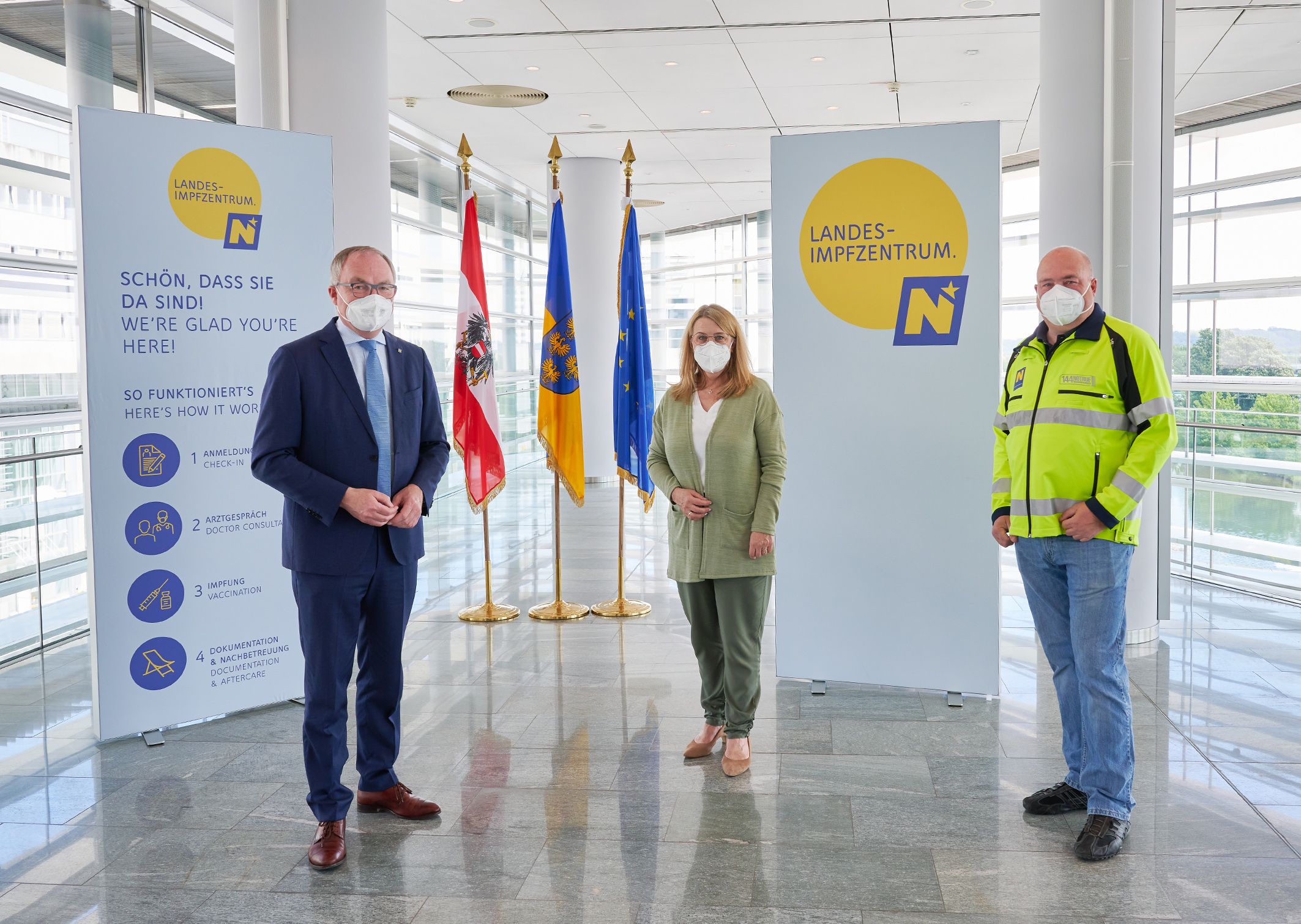 Stephan Pernkopf, Ulrike Königsberger-Ludwig,  Christof Constantin Chwojka