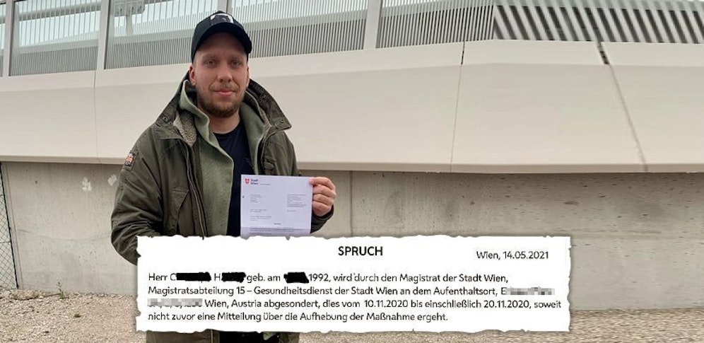 Im Mai abgesondert. Christoph H. (l.) wartete ein halbes Jahr auf seinen Behörden-Bescheid.