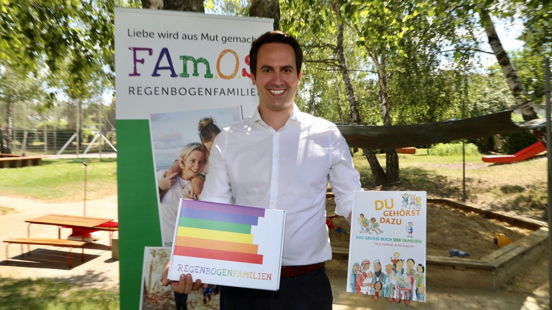 Vizebürgermeister Christoph Wiederkehr (Neos) präsentierte die Info-Box. 