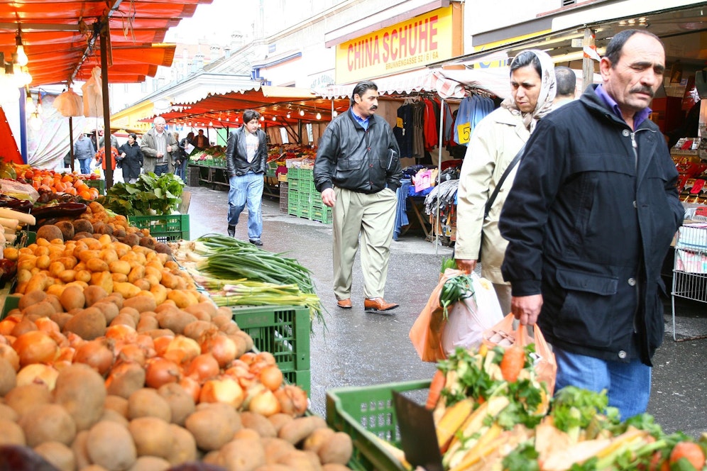 Der multikulturelle Brunnemarkt in Wien-Ottakring ist laut Wiens VP-Chef Karl Mahrer ein 