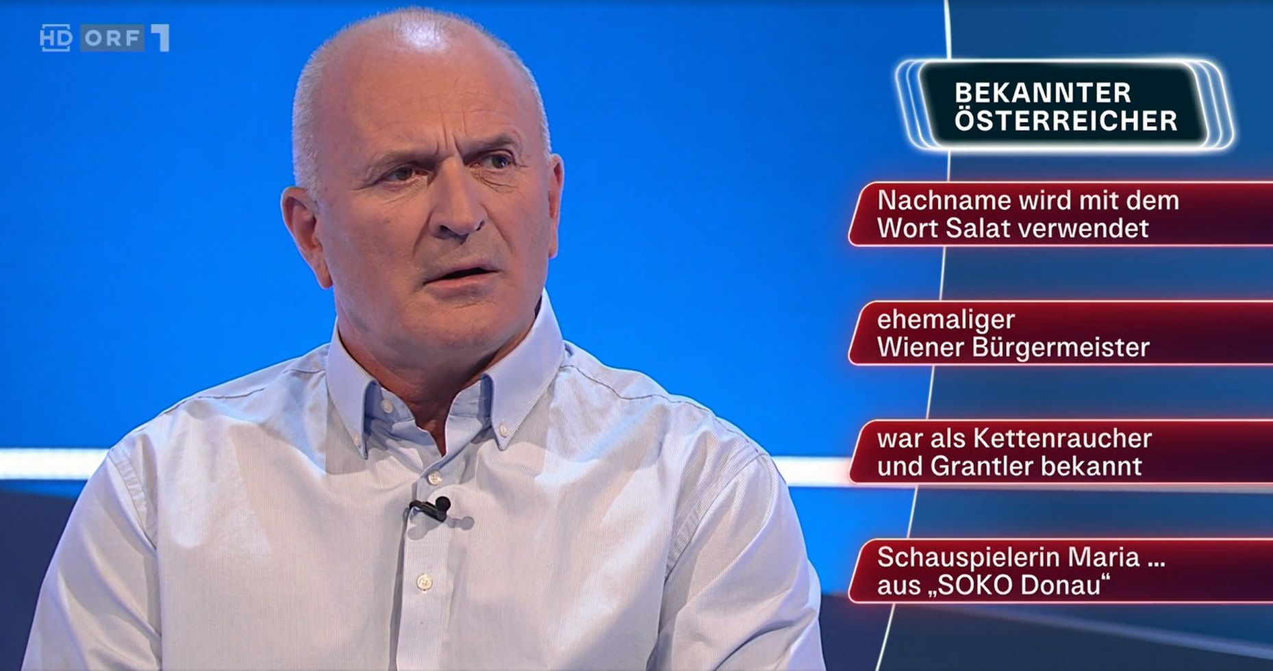 Kurt Garger musste bei der Frage nach Ernst Happel aussteigen. 