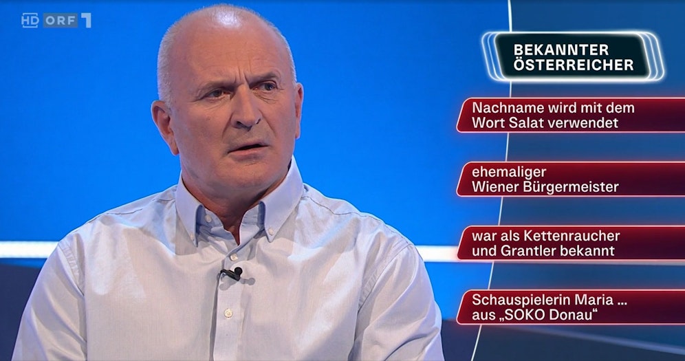 Kurt Garger musste bei der Frage nach Ernst Happel aussteigen. 