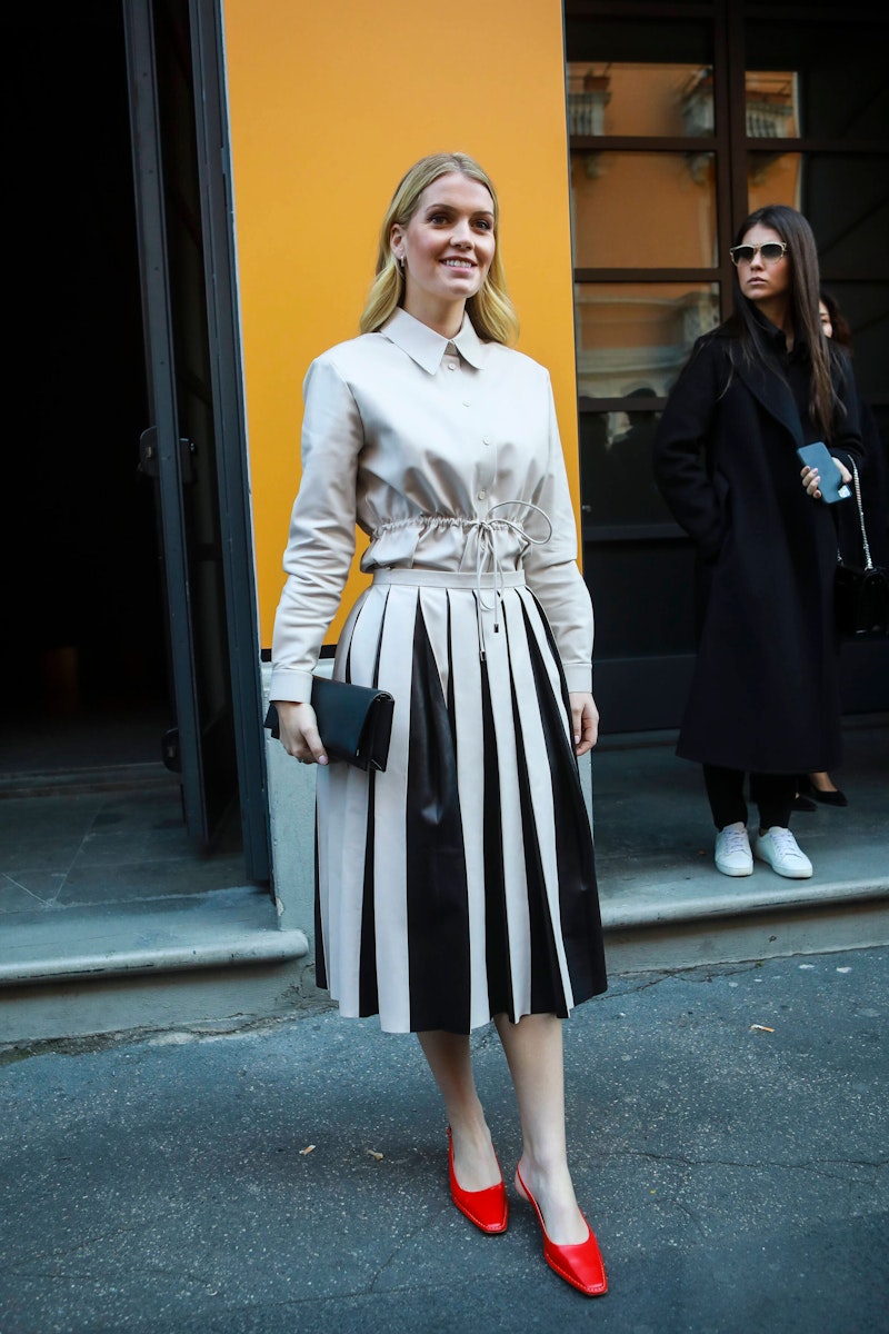 Auf der Fashion Week in Mailand ist sie natürlich Stammgast&nbsp;