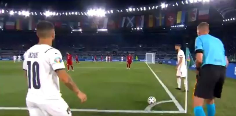 Die Abseits-Entscheidung bei Italiens Corner sorgte für Verwunderung. 