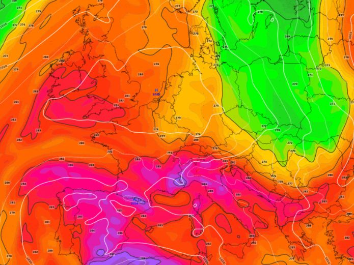 Kaltfrontdurchgang am Samstag
