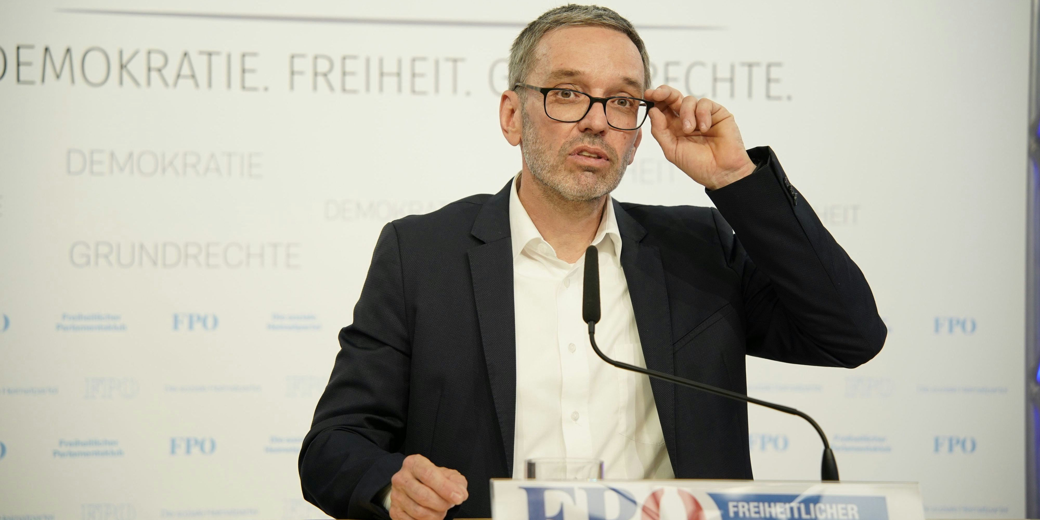 Ab Samstag offiziell FPÖ-Chef: Herbert Kickl