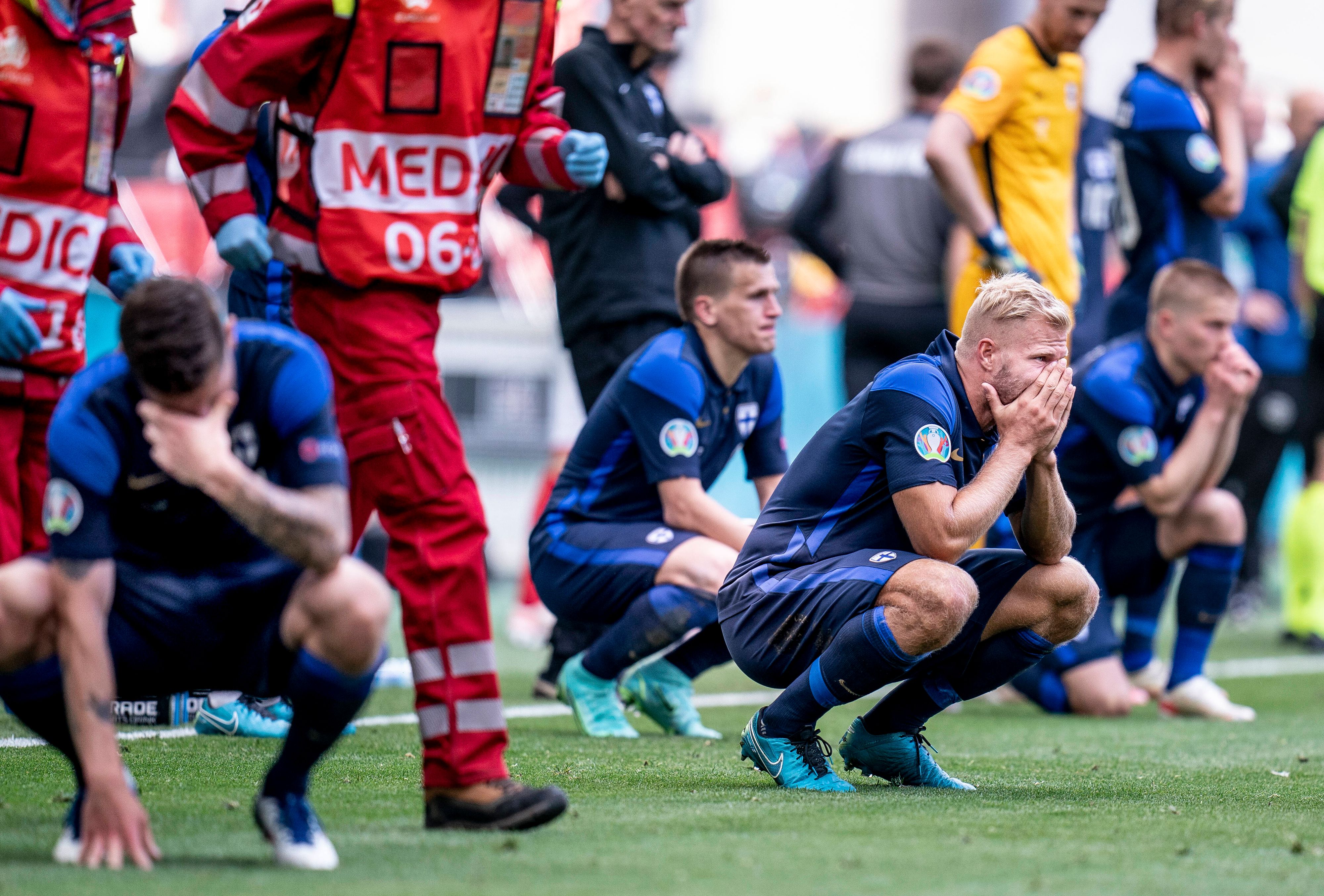 Die Finnland-Spieler bangten um das Leben von Christian Eriksen