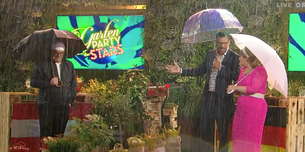 Absolut wasserdicht: DJ Ötzi, Karl Ploberger und Maite Kelly