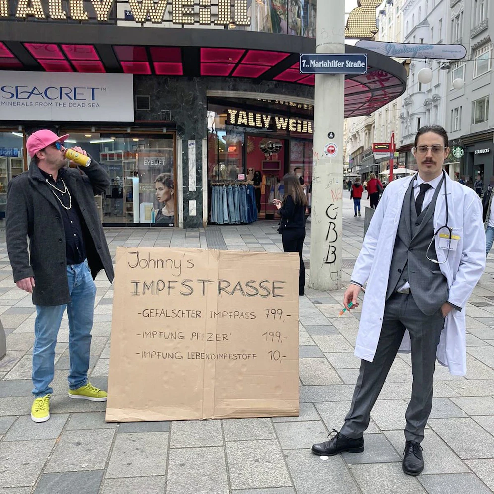 Die beiden Wiener waren auf der Mariahilfer Straße anzutreffen.