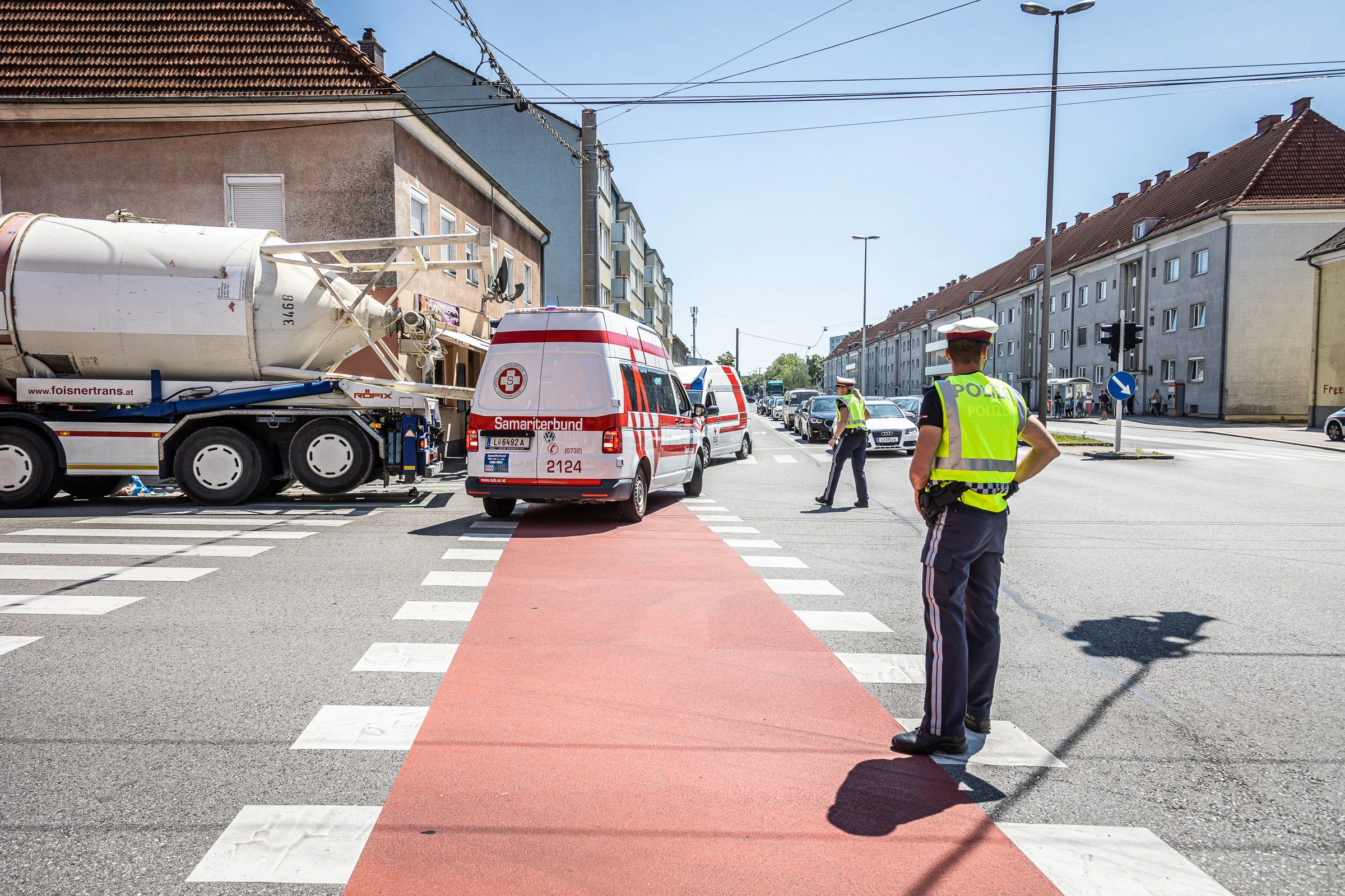 Die Radfahrerin wurde schwer verletzt.
