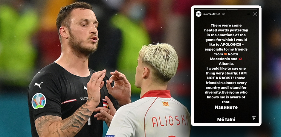 Marko Arnautovic im Wortgefecht. 