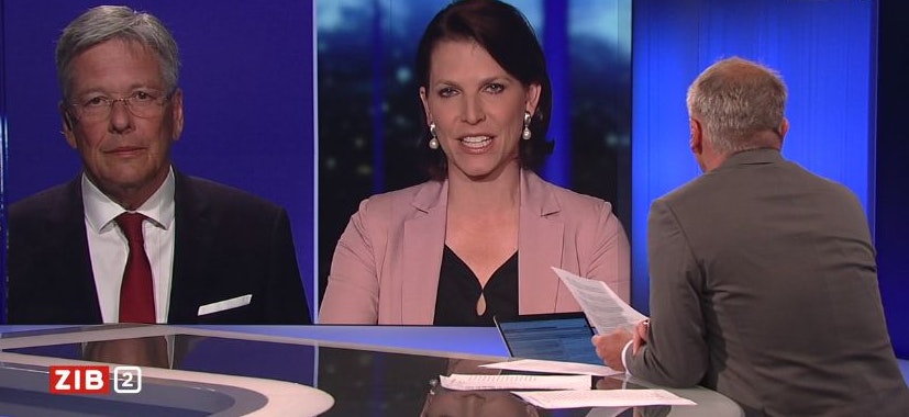 LH Peter Kaiser (SPÖ) diskutierte mit Verfassungsministerin Karoline Edtstadler (ÖVP) in der ZiB2.