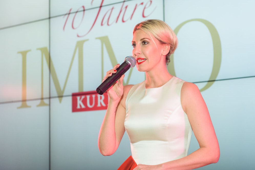  Moderatorin Cathy Zimmermann führte durch die Gala 