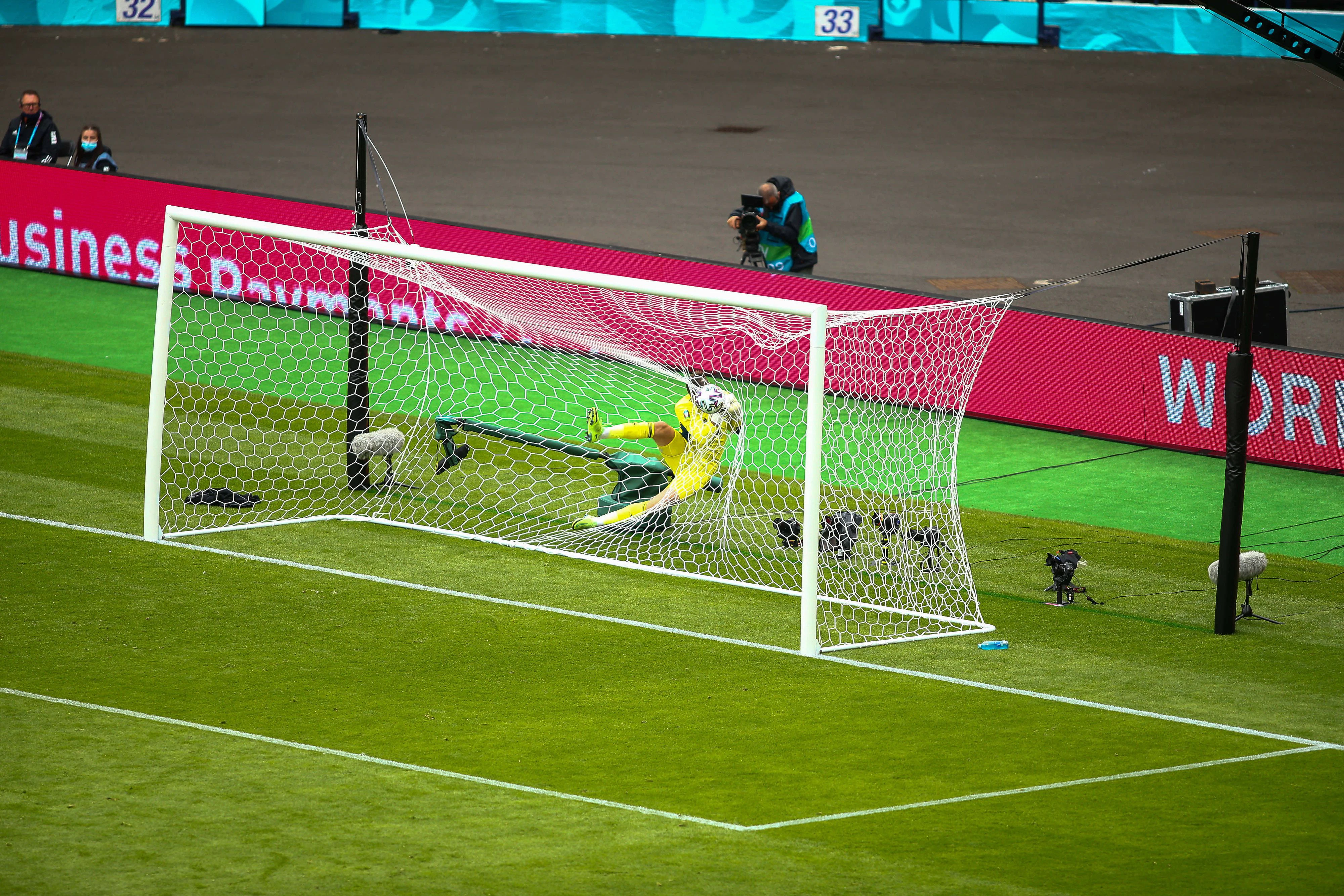Geschlagen: Schottland-Goalie David Marshall 
