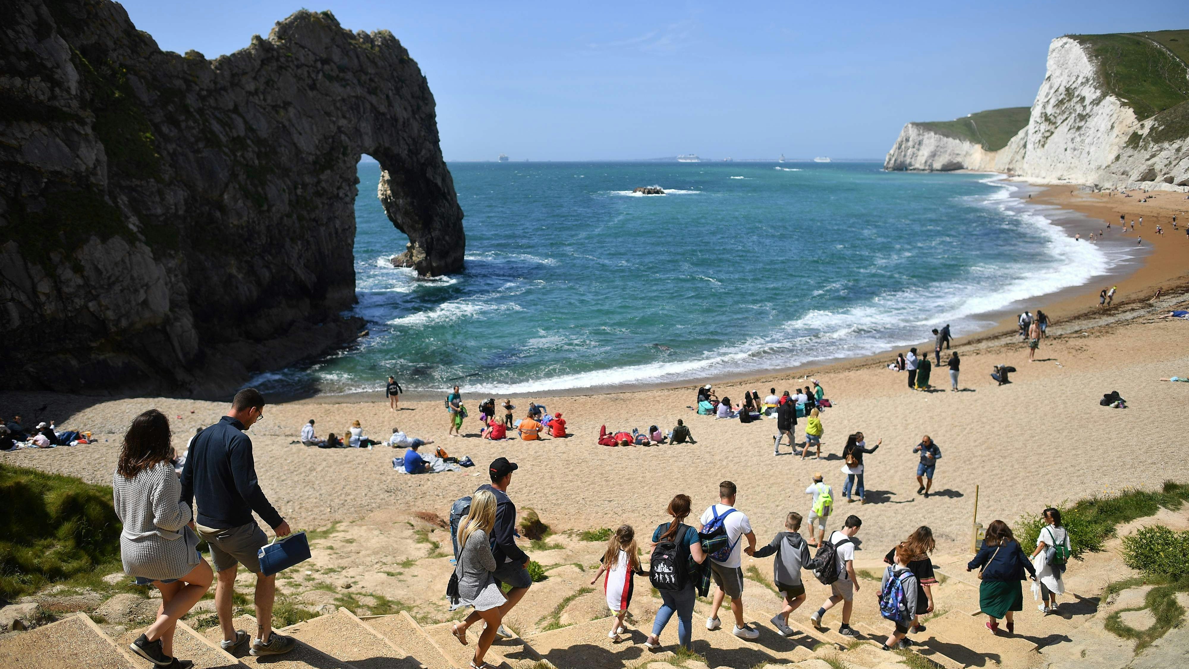Der Vorfall ereignete sich am Durdle Door an der Jurassic Coast.