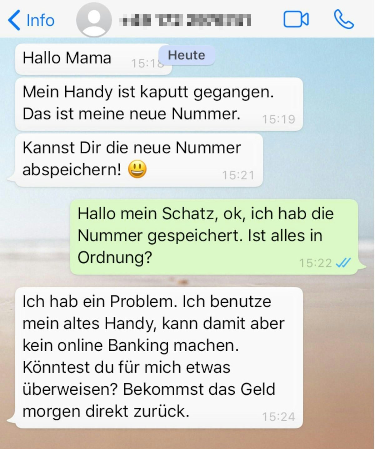 Mit diesem "Enkeltrick 2.0" versuchen Trickbetrüger besonders ältere Menschen zu täuschen