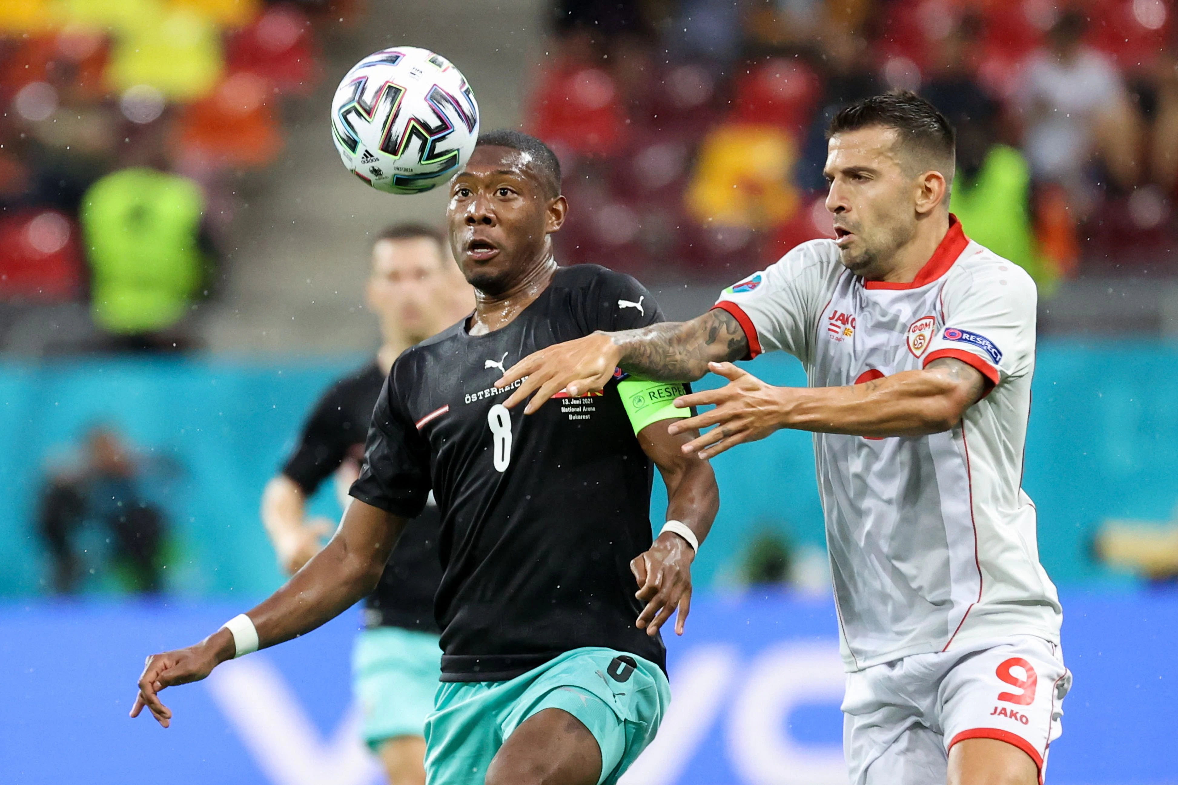 David Alaba (l.) musste viel einstecken